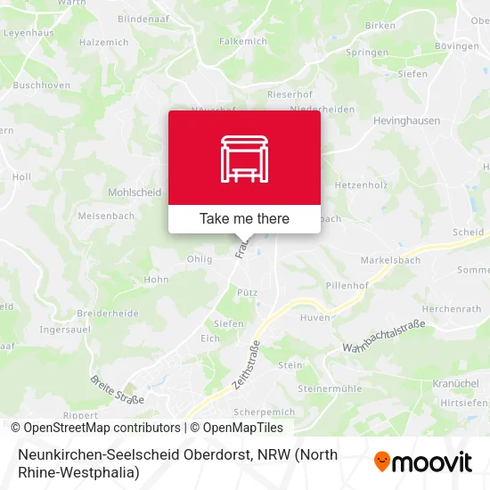 Карта Neunkirchen-Seelscheid Oberdorst