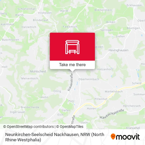 Карта Neunkirchen-Seelscheid Nackhausen