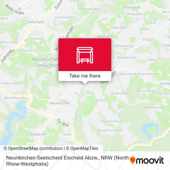 Карта Neunkirchen-Seelscheid Eischeid Abzw.