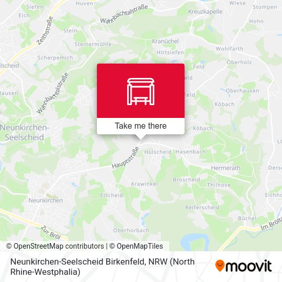 Карта Neunkirchen-Seelscheid Birkenfeld
