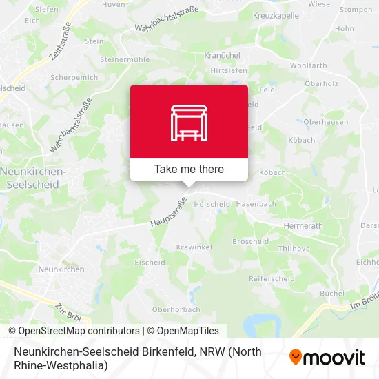 Карта Neunkirchen-Seelscheid Birkenfeld