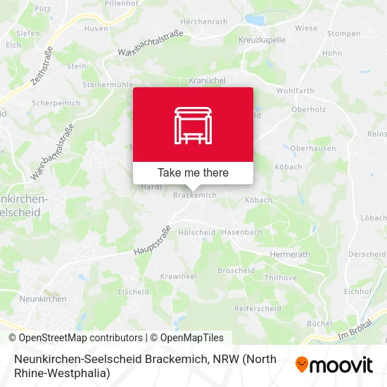 Карта Neunkirchen-Seelscheid Brackemich