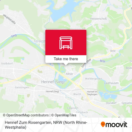 Карта Hennef Zum Rosengarten