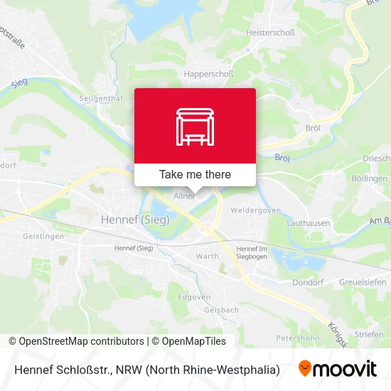 Карта Hennef Schloßstr.