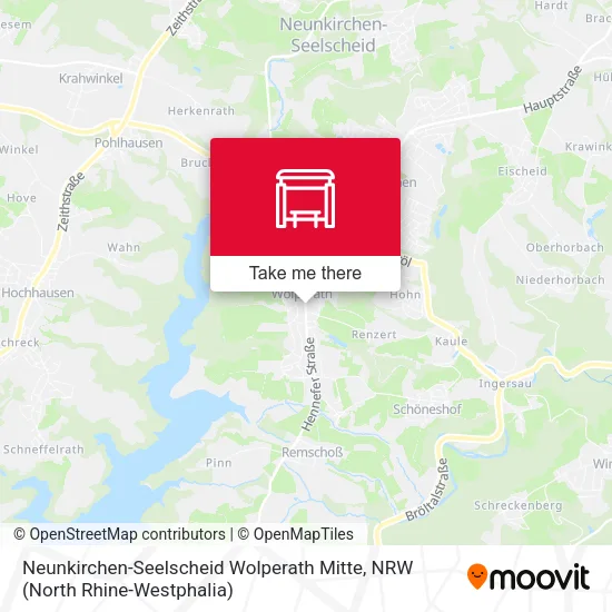 Карта Neunkirchen-Seelscheid Wolperath Mitte