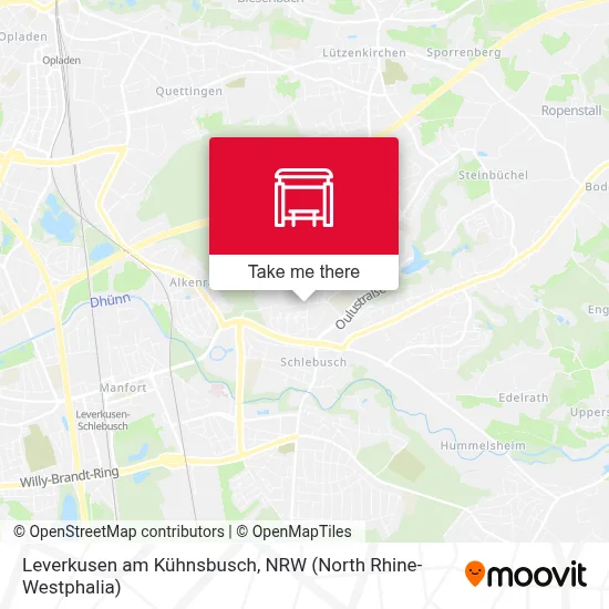 Leverkusen am Kühnsbusch map