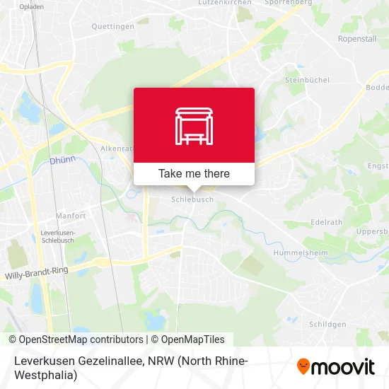 Leverkusen Gezelinallee map