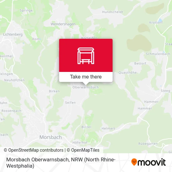 Карта Morsbach Oberwarnsbach