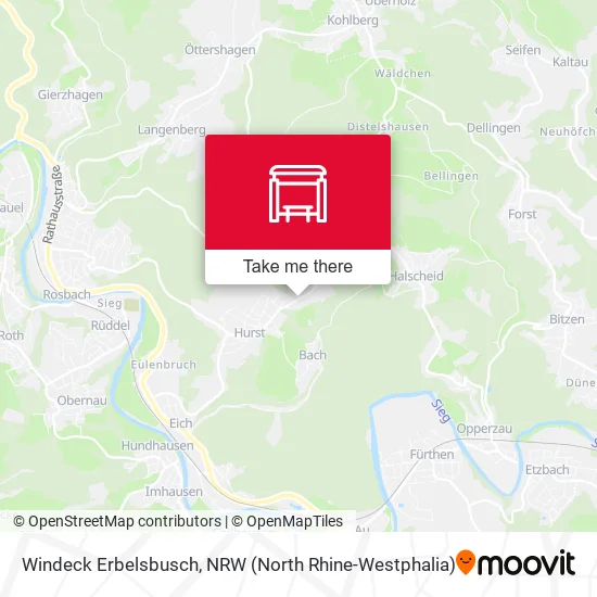 Карта Windeck Erbelsbusch