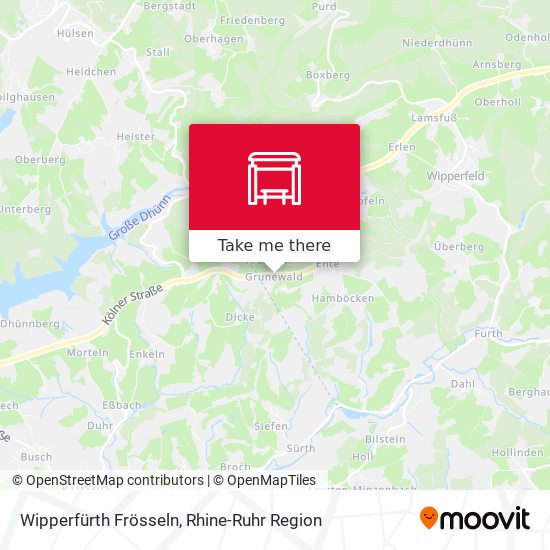 Wipperfürth Frösseln map