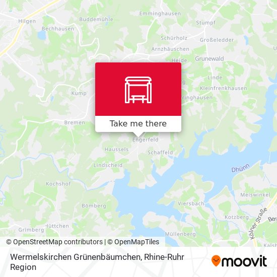 Wermelskirchen Grünenbäumchen map