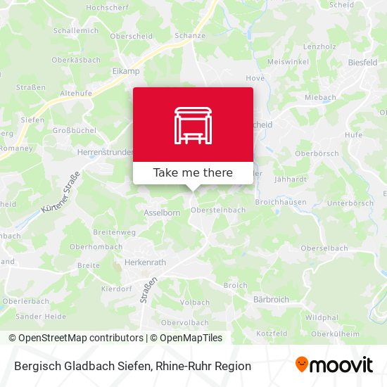 Bergisch Gladbach Siefen map