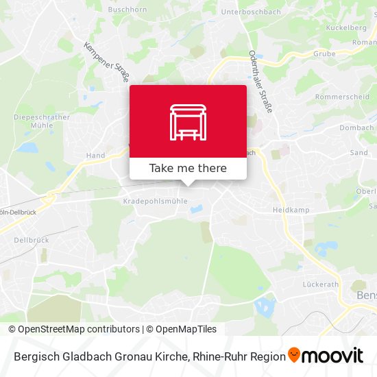 Bergisch Gladbach Gronau Kirche map