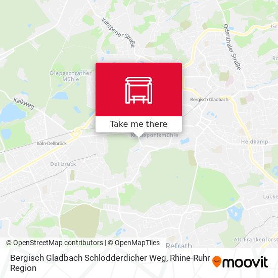 Bergisch Gladbach Schlodderdicher Weg map
