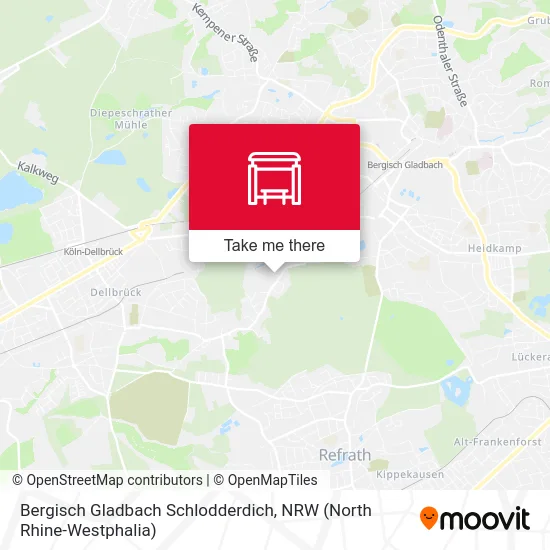 Bergisch Gladbach Schlodderdich map