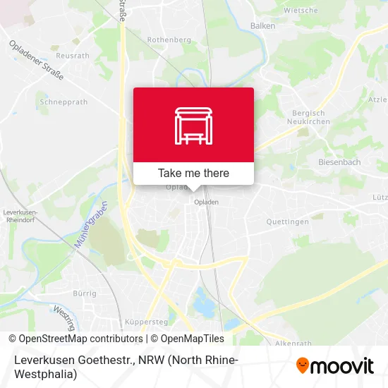 Карта Leverkusen Goethestr.