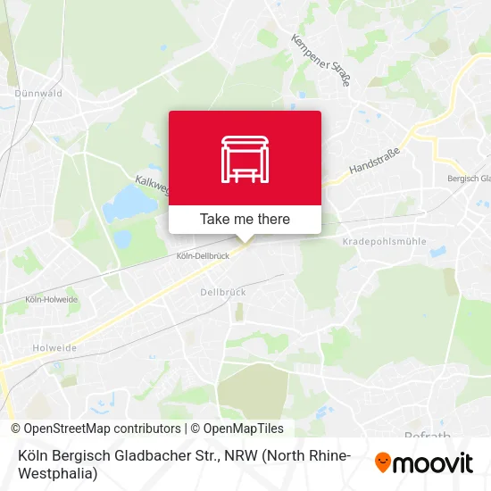 Карта Köln Bergisch Gladbacher Str.