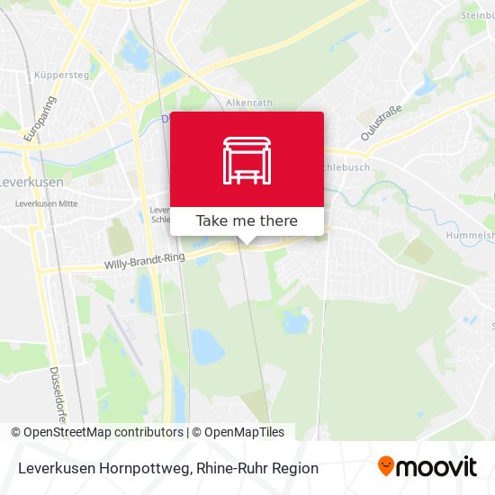 Leverkusen Hornpottweg map