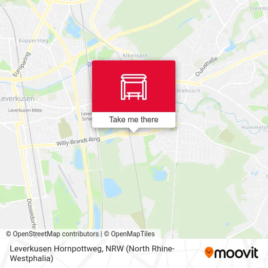 Leverkusen Hornpottweg map