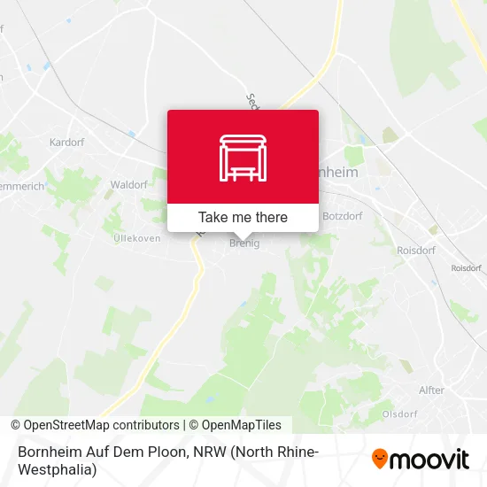 Карта Bornheim Auf Dem Ploon
