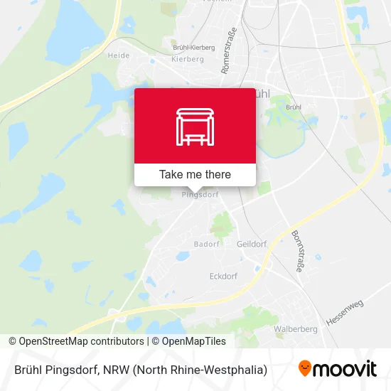 Карта Brühl Pingsdorf