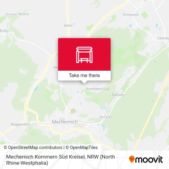 Карта Mechernich Kommern Süd Kreisel