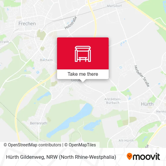 Hürth Gildenweg map