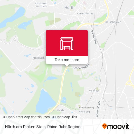 Hürth am Dicken Stein map