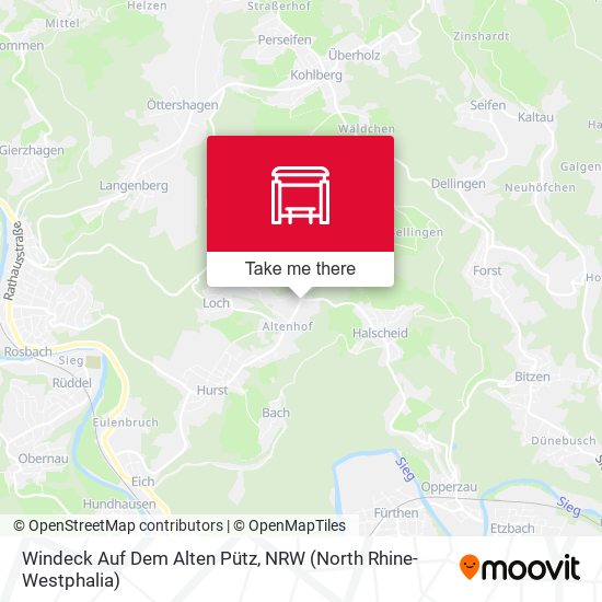 Windeck Auf Dem Alten Pütz map