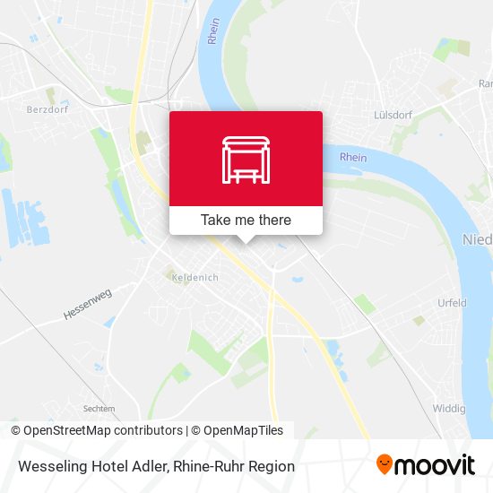 Wesseling Hotel Adler map