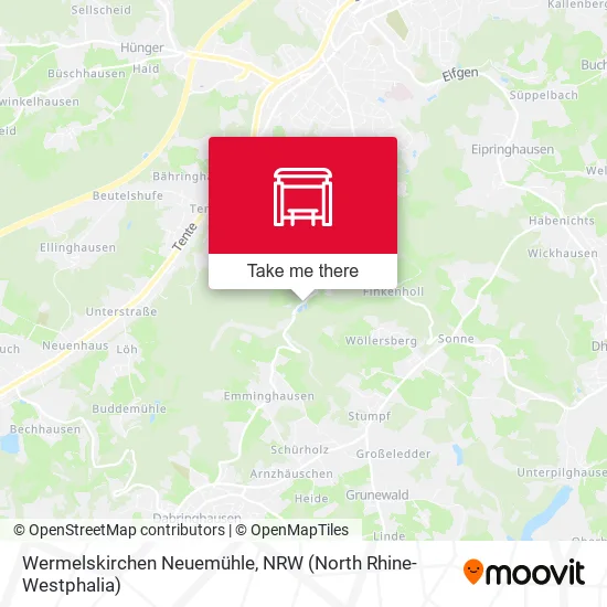 Карта Wermelskirchen Neuemühle