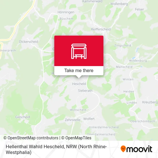 Карта Hellenthal Wahld Hescheld