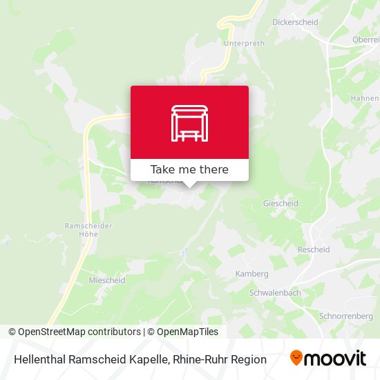 Hellenthal Ramscheid Kapelle map