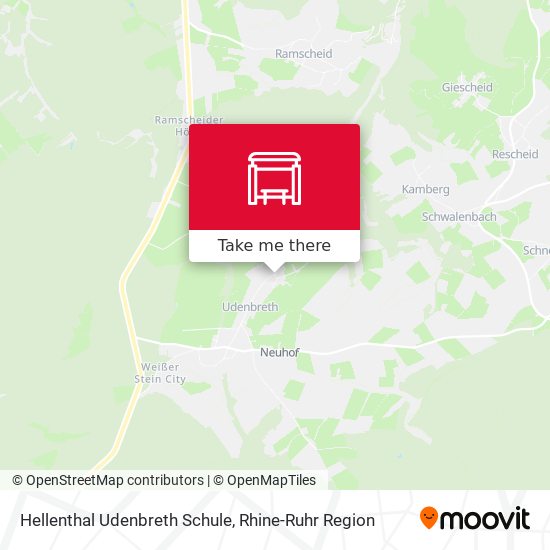 Hellenthal Udenbreth Schule map