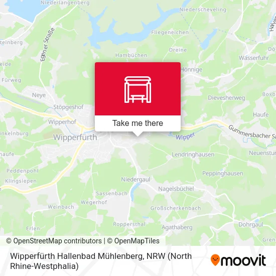 Карта Wipperfürth Hallenbad Mühlenberg
