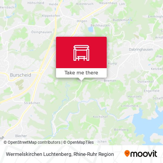 Wermelskirchen Luchtenberg map