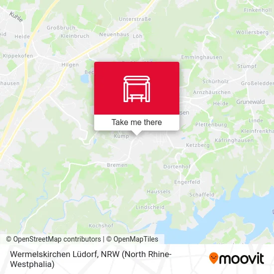 Wermelskirchen Lüdorf map