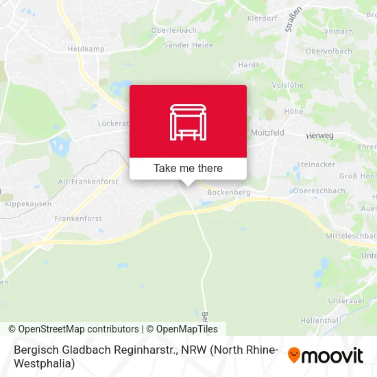 Карта Bergisch Gladbach Reginharstr.