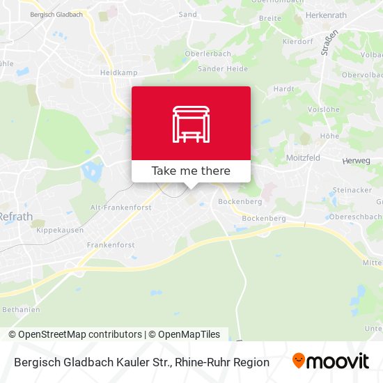 Bergisch Gladbach Kauler Str. map
