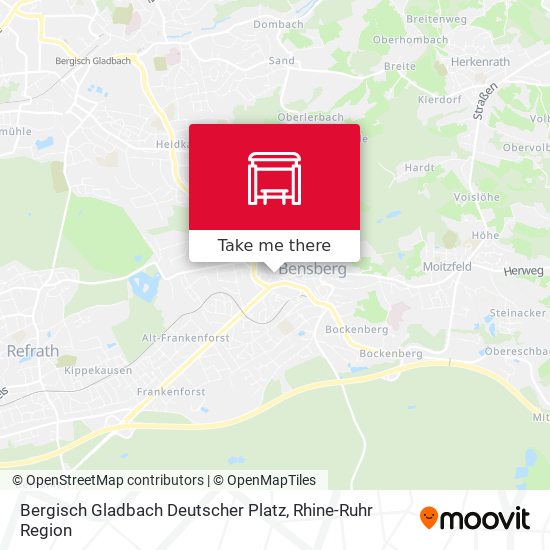 Bergisch Gladbach Deutscher Platz map