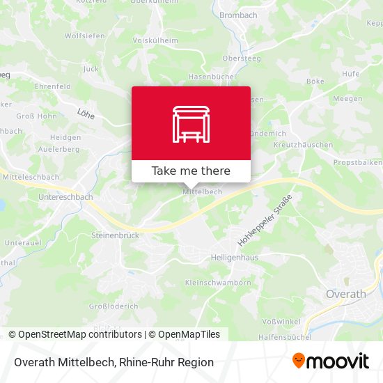 Overath Mittelbech map