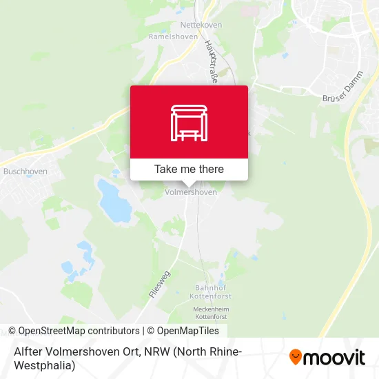 Карта Alfter Volmershoven Ort
