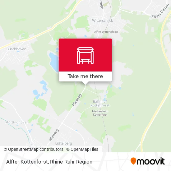 Карта Alfter Kottenforst