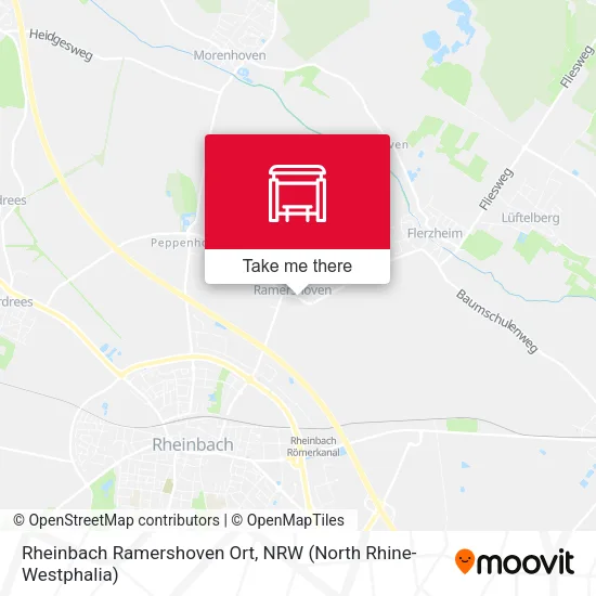 Карта Rheinbach Ramershoven Ort
