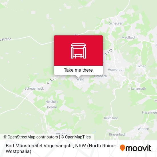 Карта Bad Münstereifel Vogelsangstr.