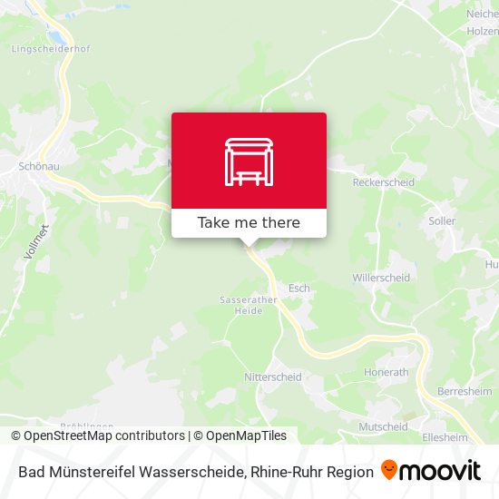 Bad Münstereifel Wasserscheide map
