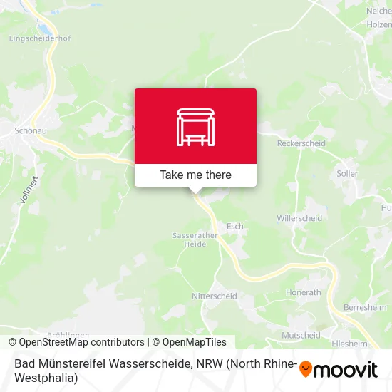 Карта Bad Münstereifel Wasserscheide