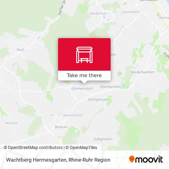 Wachtberg Hermesgarten map