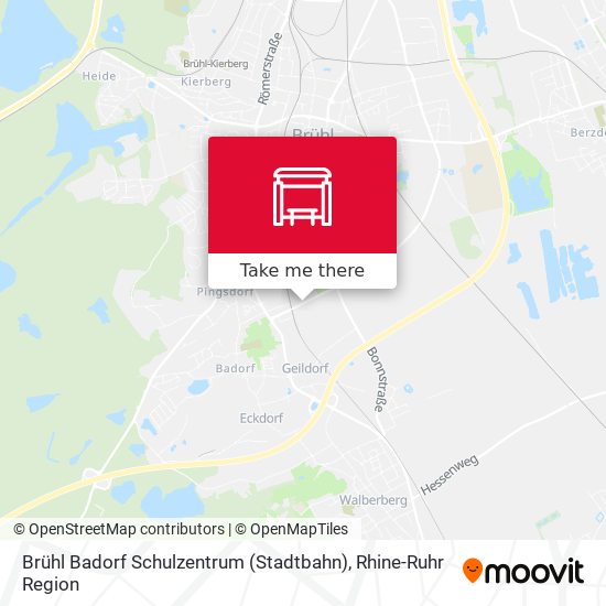 Brühl Badorf Schulzentrum (Stadtbahn) map