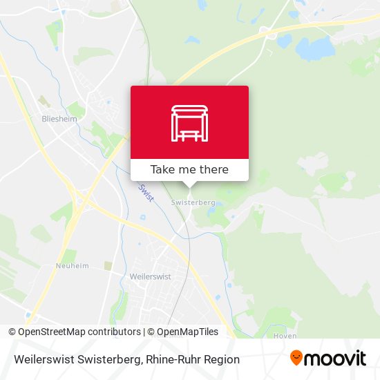 Weilerswist Swisterberg map